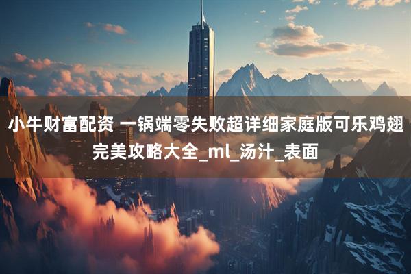 小牛财富配资 一锅端零失败超详细家庭版可乐鸡翅完美攻略大全_ml_汤汁_表面