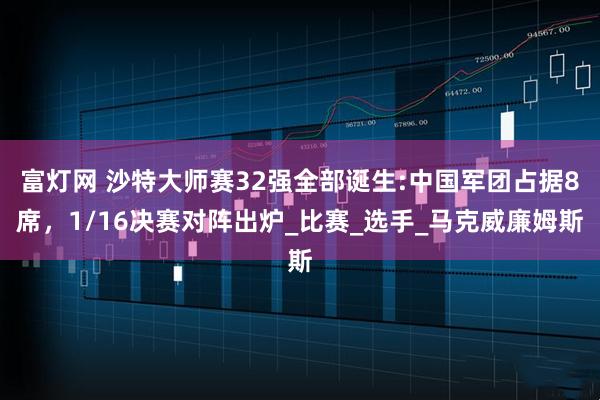 富灯网 沙特大师赛32强全部诞生:中国军团占据8席，1/16决赛对阵出炉_比赛_选手_马克威廉姆斯